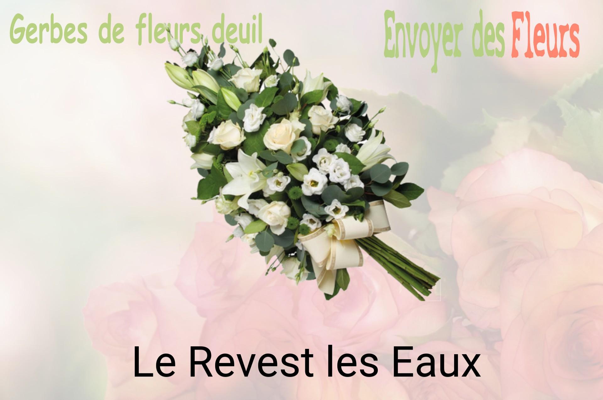 Gerbe de fleurs de deuil livrée à Le Revest-les-Eaux